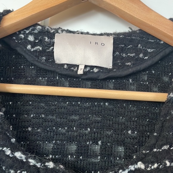 IRO Molly Jacket in Noir, Size 2 - Picture 6 of 9